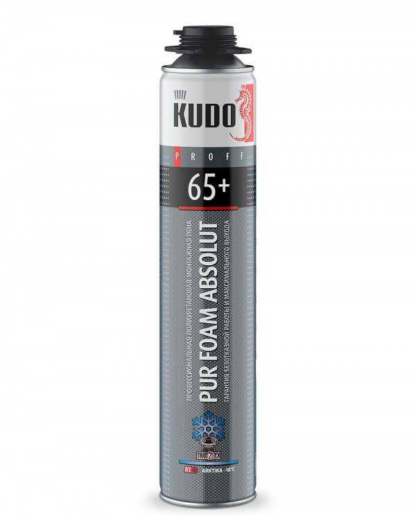 Пена монтажная KUDO профессиональная зимняя ABSOLUT PROFF 65+ ARKTIKA